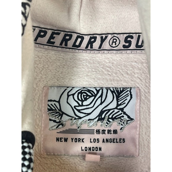 Superdry Hoodie Adult Medium‎ White California Pullover Sweatshirt Mens - Picture 8 of 14